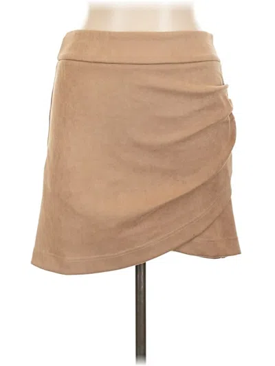 Pre-owned Shein Casual Skirt In Tan