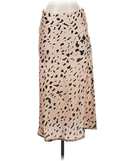 Pre-owned Shein Casual Skirt In Tan
