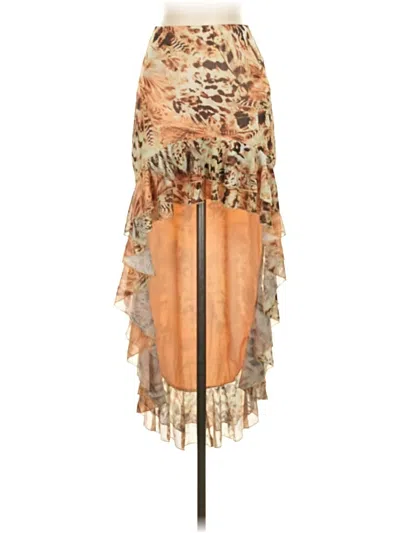 Pre-owned Shein Casual Skirt In Tan
