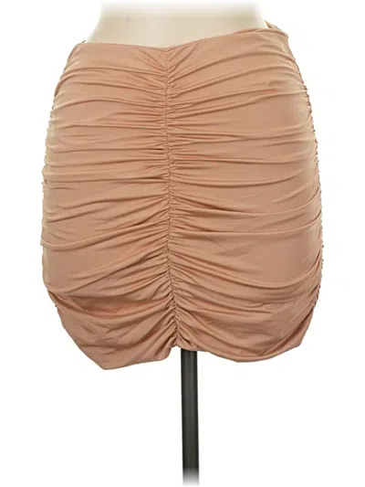 Pre-owned Shein Casual Skirt In Tan