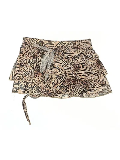 Pre-owned Shein Casual Skirt In Tan