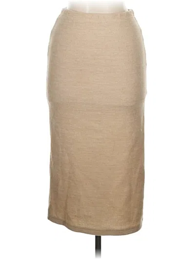 Pre-owned Shein Casual Skirt In Tan
