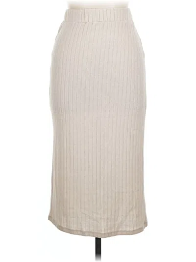 Pre-owned Shein Casual Skirt In Tan