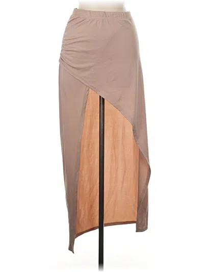 Pre-owned Shein Casual Skirt In Tan