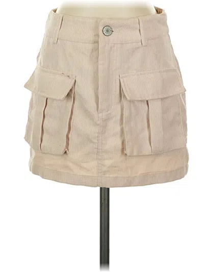 Pre-owned Shein Casual Skirt In Tan