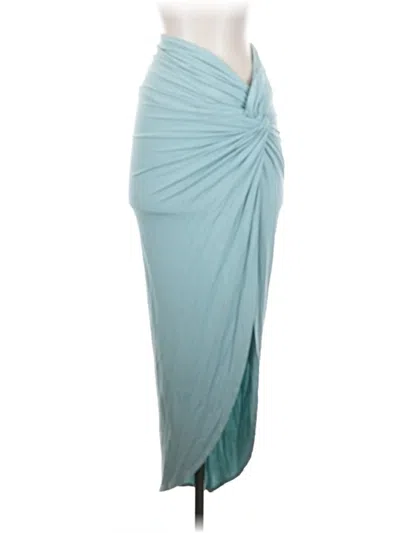Pre-owned Shein Casual Skirt In Teal