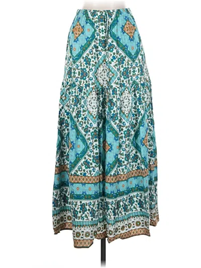 Pre-owned Shein Casual Skirt In Teal