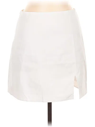 Pre-owned Shein Casual Skirt In White