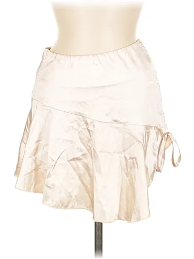 Pre-owned Shein Casual Skirt In White