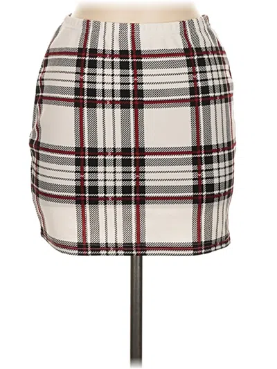 Pre-owned Shein Casual Skirt In White