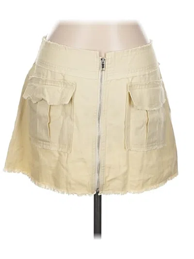 Pre-owned Shein Casual Skirt In Yellow