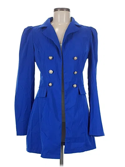 Pre-owned Shein Coat In Blue