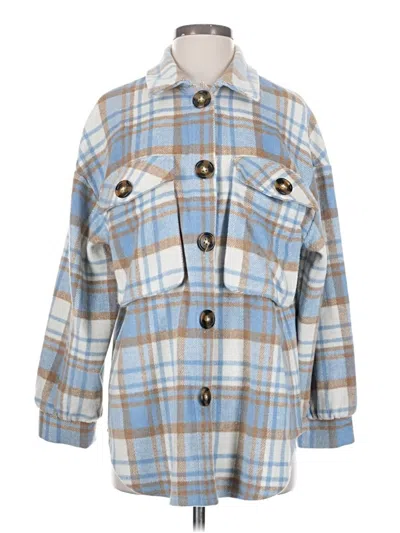 Pre-owned Shein Coat In Blue