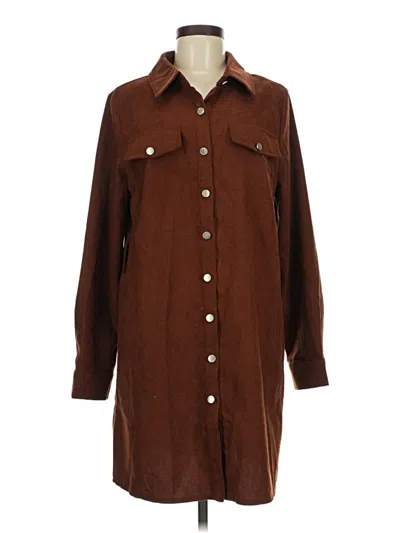 Pre-owned Shein Coat In Brown