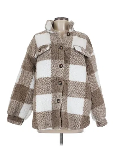 Pre-owned Shein Coat In Brown