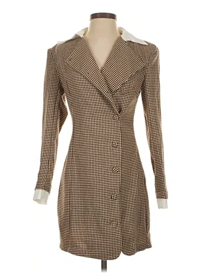 Pre-owned Shein Coat In Brown