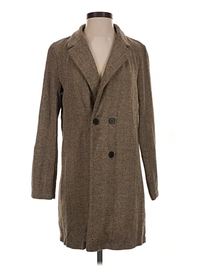 Pre-owned Shein Coat In Brown