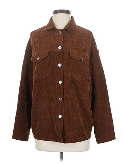 Pre-owned Shein Coat In Brown