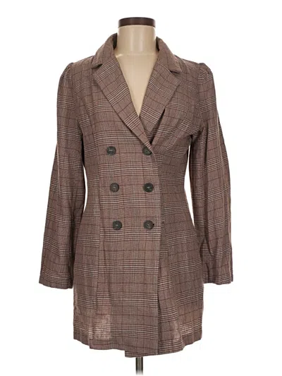 Pre-owned Shein Coat In Brown