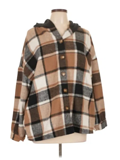 Pre-owned Shein Coat In Brown