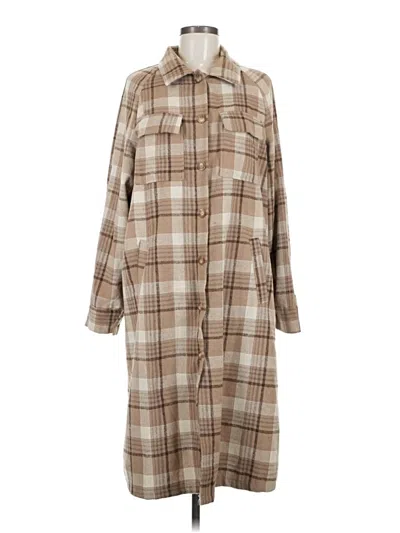 Pre-owned Shein Coat In Brown