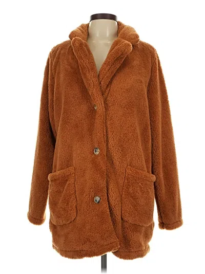 Pre-owned Shein Coat In Brown