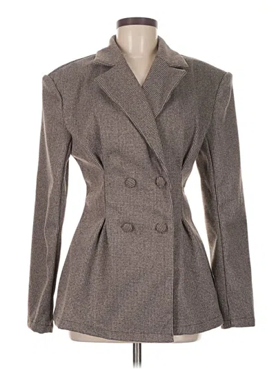 Pre-owned Shein Coat In Gray
