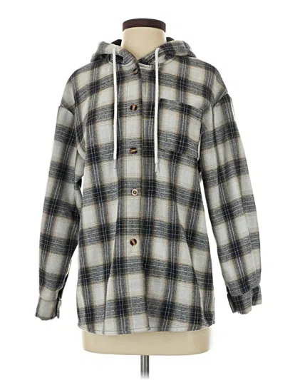 Pre-owned Shein Coat In Gray