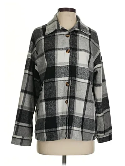 Pre-owned Shein Coat In Gray