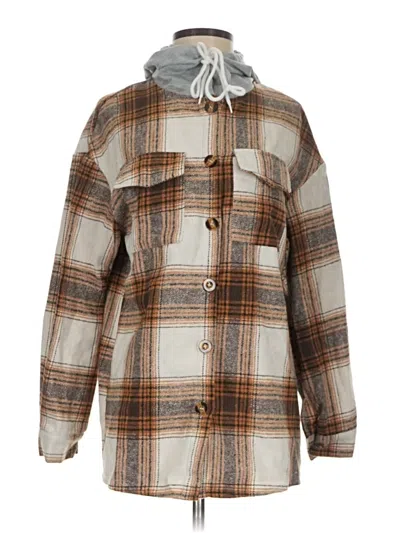 Pre-owned Shein Coat In Gray