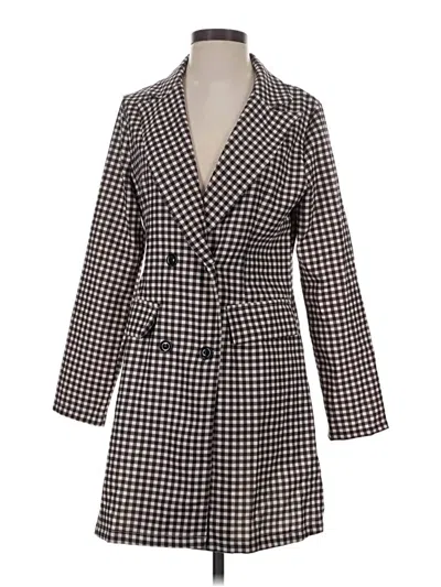 Pre-owned Shein Coat In Gray