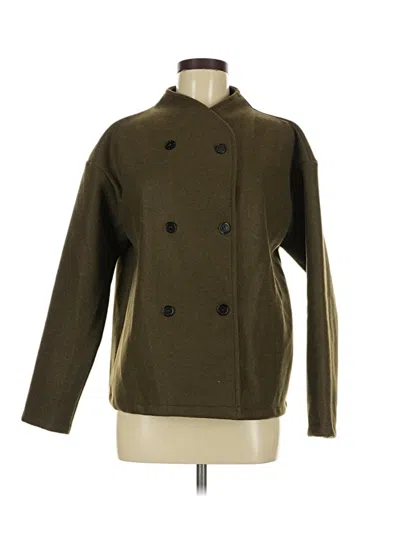 Pre-owned Shein Coat In Green