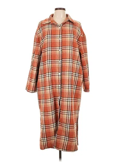 Pre-owned Shein Coat In Orange