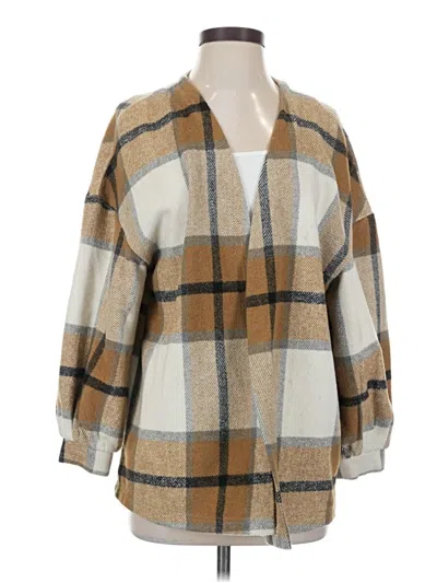 Pre-owned Shein Coat In Tan