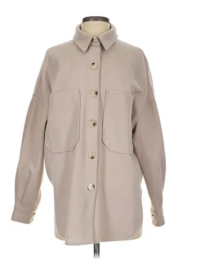 Pre-owned Shein Coat In Tan