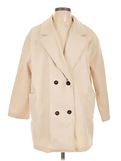 Pre-owned Shein Coat In White