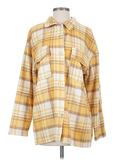 Pre-owned Shein Coat In Yellow