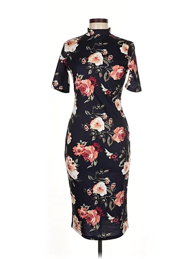 Pre-owned Shein Cocktail Dress In Black