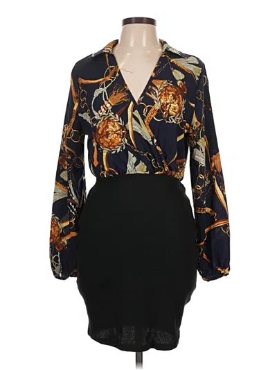 Pre-owned Shein Cocktail Dress In Black