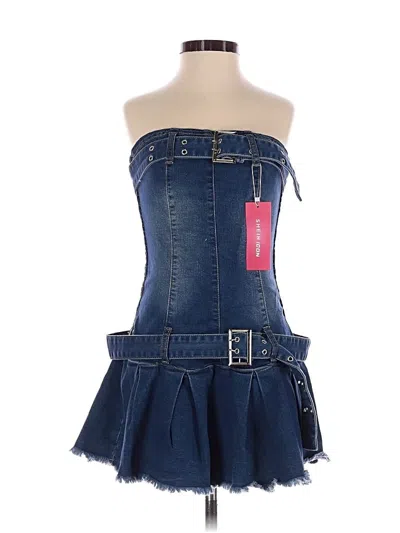 Shein Cocktail Dress In Blue