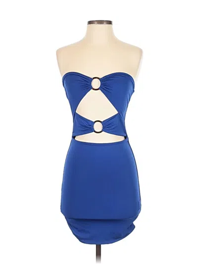 Pre-owned Shein Cocktail Dress In Blue