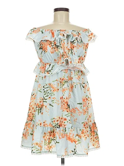 Pre-owned Shein Cocktail Dress In Blue