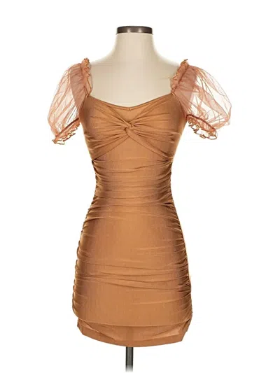 Pre-owned Shein Cocktail Dress In Brown