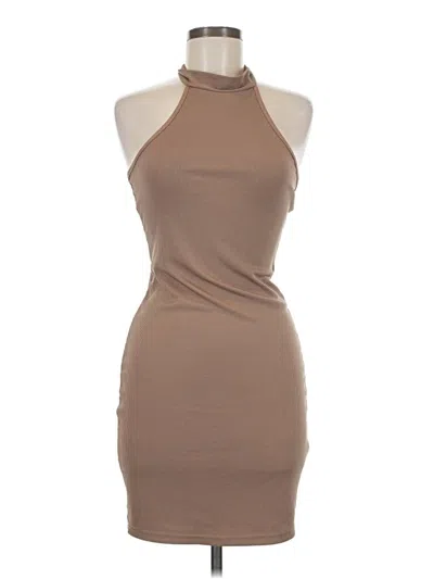Pre-owned Shein Cocktail Dress In Brown