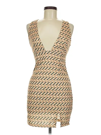 Pre-owned Shein Cocktail Dress In Brown