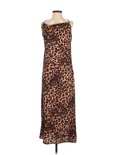 Pre-owned Shein Cocktail Dress In Brown