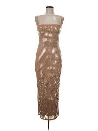 Pre-owned Shein Cocktail Dress In Brown