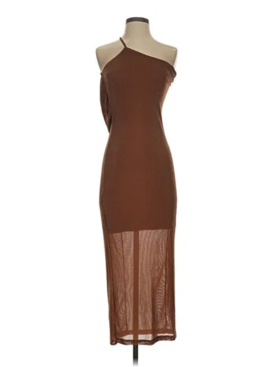 Pre-owned Shein Cocktail Dress In Brown