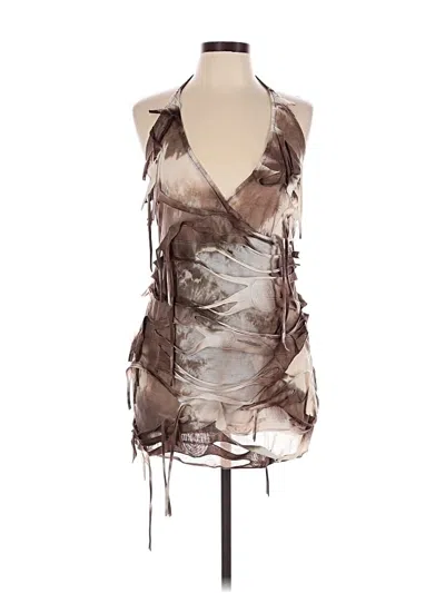Pre-owned Shein Cocktail Dress In Brown