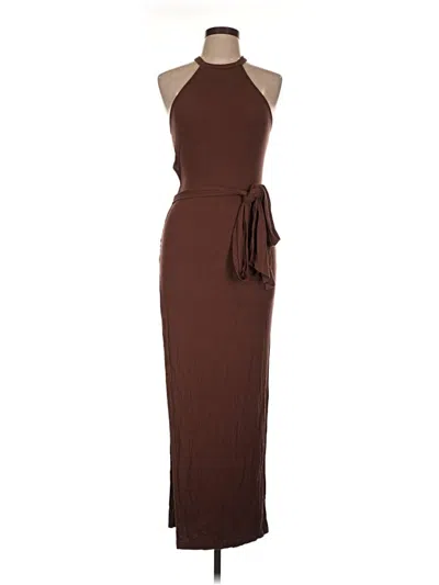 Pre-owned Shein Cocktail Dress In Brown